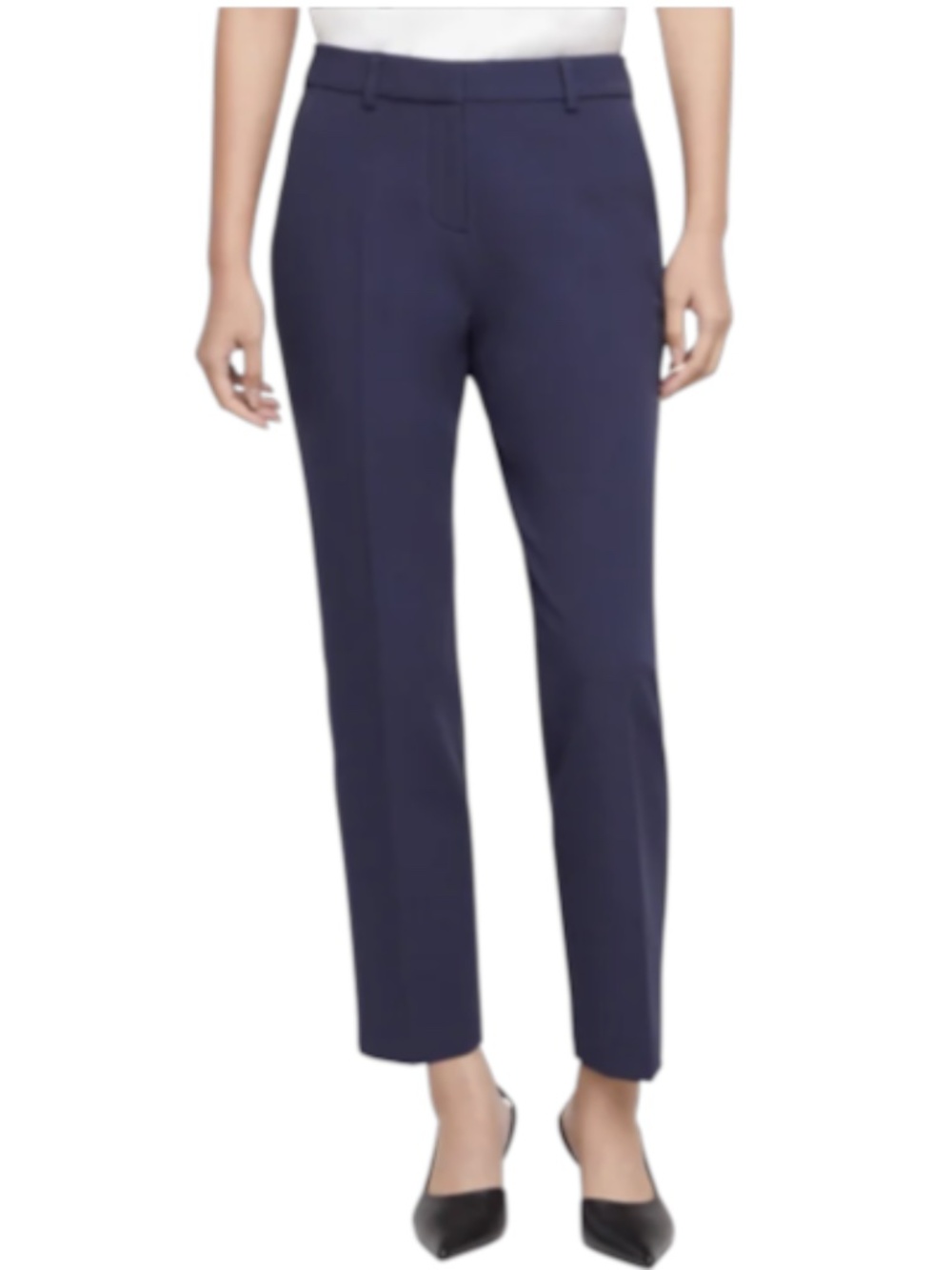 Express Womens Navy Blue Business Casual Cropped Ankle Pant 6